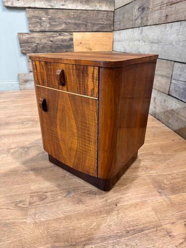 Antique burr walnut art - art, deco